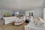 Main living room with light coastal decor
